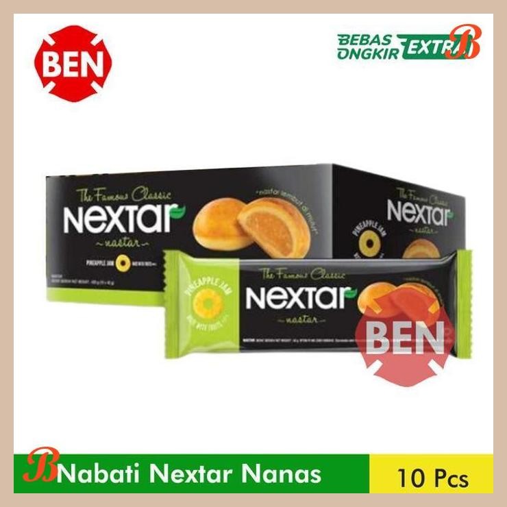 

| NS | NABATI NEXTAR NASTAR 1 PAK BOX 10 PCS PINEAPPLE JAM NANAS KUE COOKIES