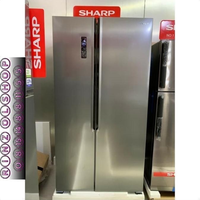 Murah Kulkas Sharp Sj-Is50M-Sl Side By Side Inverter Sharp Sj-Is50Msl
