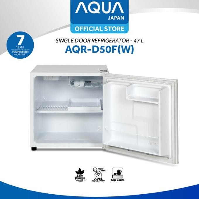 Grosir Aqua Japan Kulkas Portable Aqr-D50F(W) White