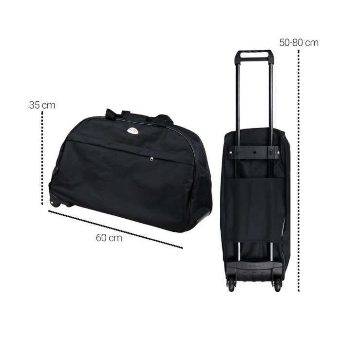 Tas Travel Duffel Trolley Dengan Dorongan Koper Bag Suitcase