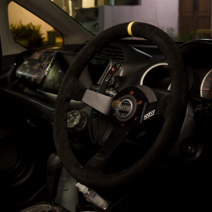 Ready Setir Stir Racing Sparco R345 Suede Original