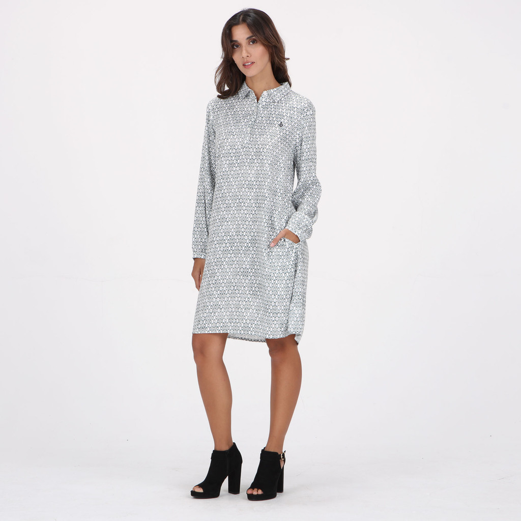 VOLCOM - GDS STRUMMER DRESS WHITE