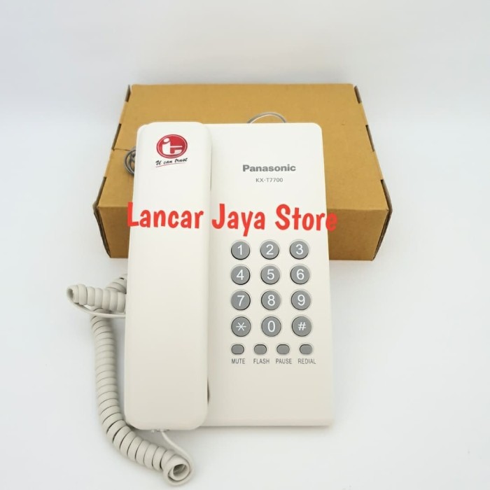 Pesawat Telepon / Telpon Kabel Rumah Panasonic KX-T7700 - Putih