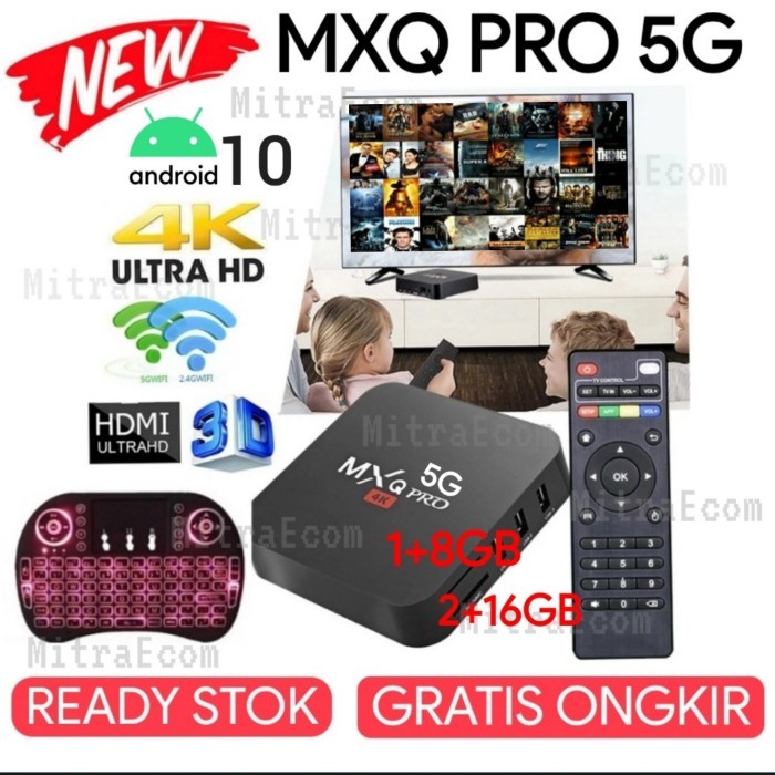 TERMURAH STB Android TV BOX MXQ PRO ULTRA HD 4K ORIGINAL