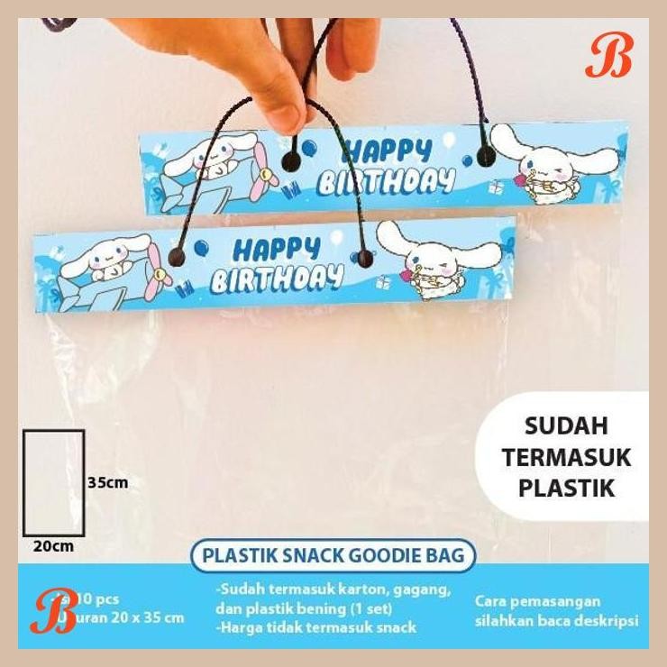 

| KK | PLASTIK SNACK CINAMOROLL GOODIE BAG BINGKISAN ULTAH TAS ULANG TAHUN DEKORASI HIASAN HAPPY BIRTHDAY DEKOR KEMASAN TAS PAPER BAG KUROMI MY MELODY