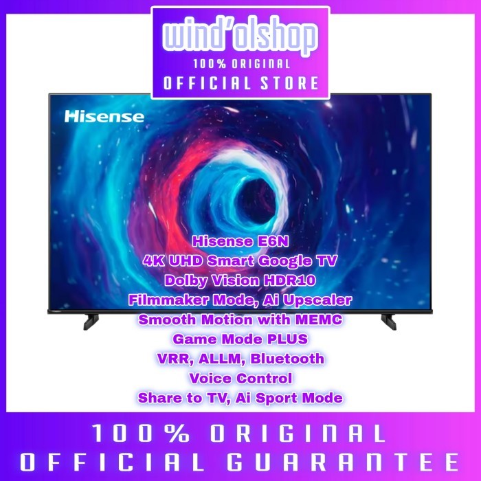 Hisense 43E6N Smart Google TV LED 4K UltraHD 43 inch E6N 43E6 Dolby Vision