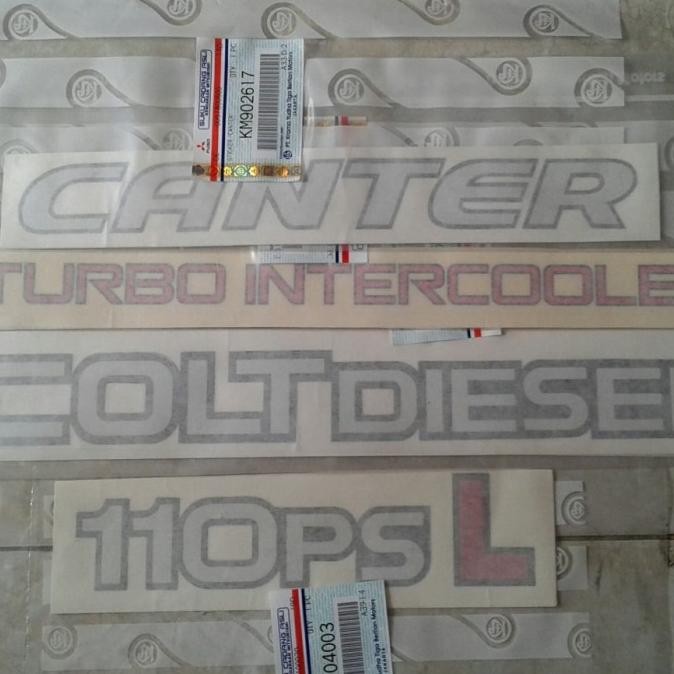 Stiker Set Coltdiesel Canter 110Ps L Original Ktb Terlengkap