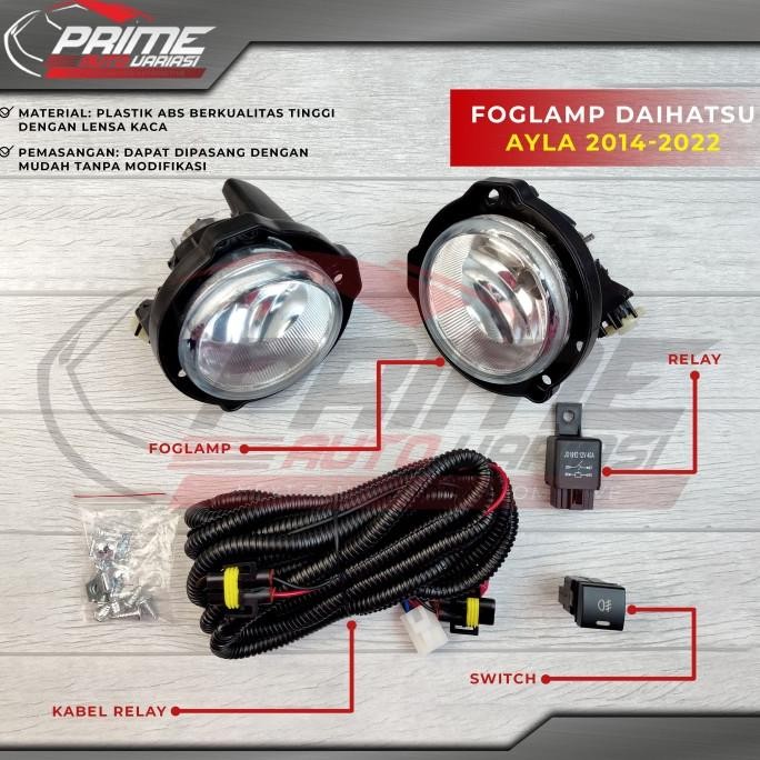 Foglamp Fog Lamp Lampu Kabut Daihatsu Ayla 2014 - 2022 Top Quality