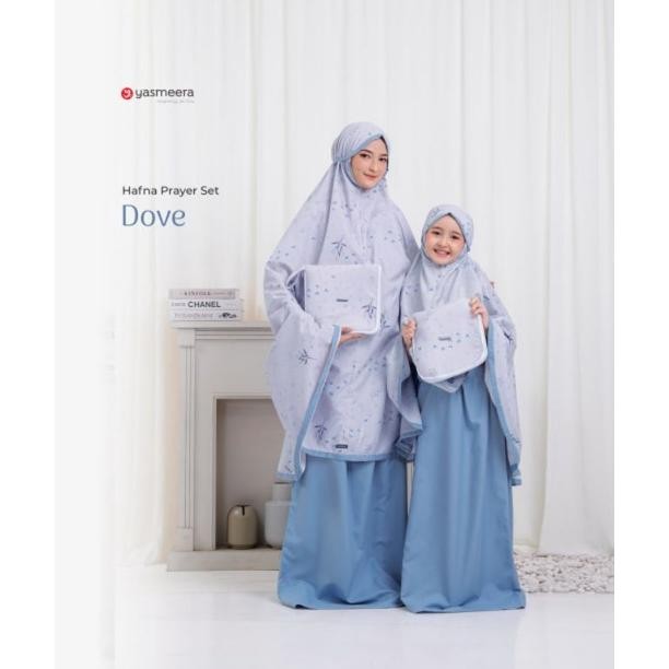 MUKENA COUPLE BY YASMEERA ( HAFNA PRAYER SET) MUKENA TRAVELING,BAHAN ADEM BERKUALITAS