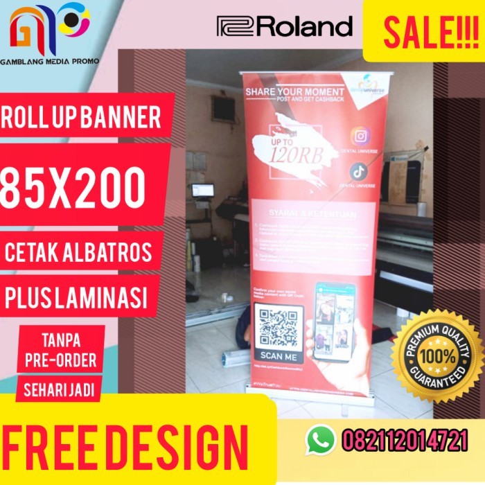 Roll Up Banner 85x200 Albatros Murah