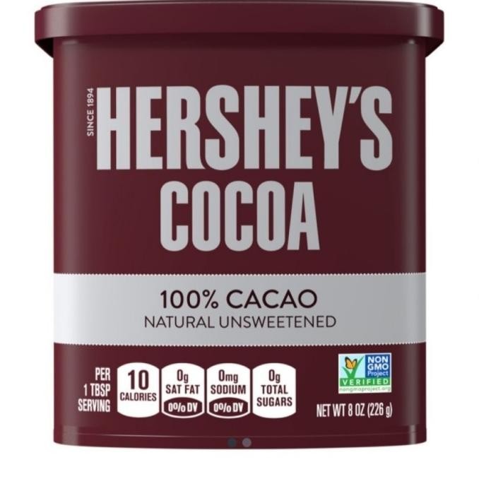 

[GLUTEN FREE] HERSHEY'S 100% Cacao Natural Unsweetened - Hersheys Cocoa Powder Bubuk Cokelat