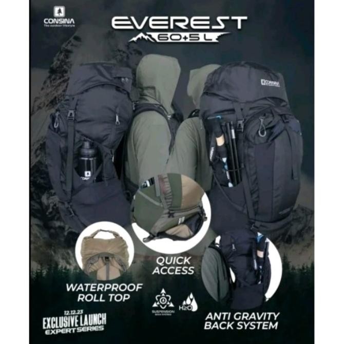 Carrier Everest 60+5L Batch 3 Series - Tas Gunung Consina Everest