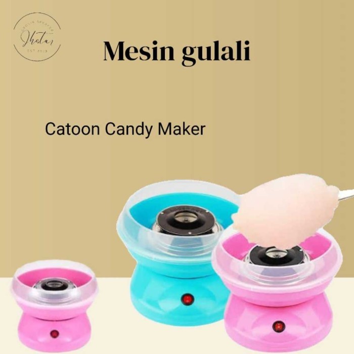 TERLARIS MESIN GULALI MINI ELECTRIC CATTON CANDY FLOSS MAKER ALAT PEMBUAT PERMEN GULA KAPAS MURAH