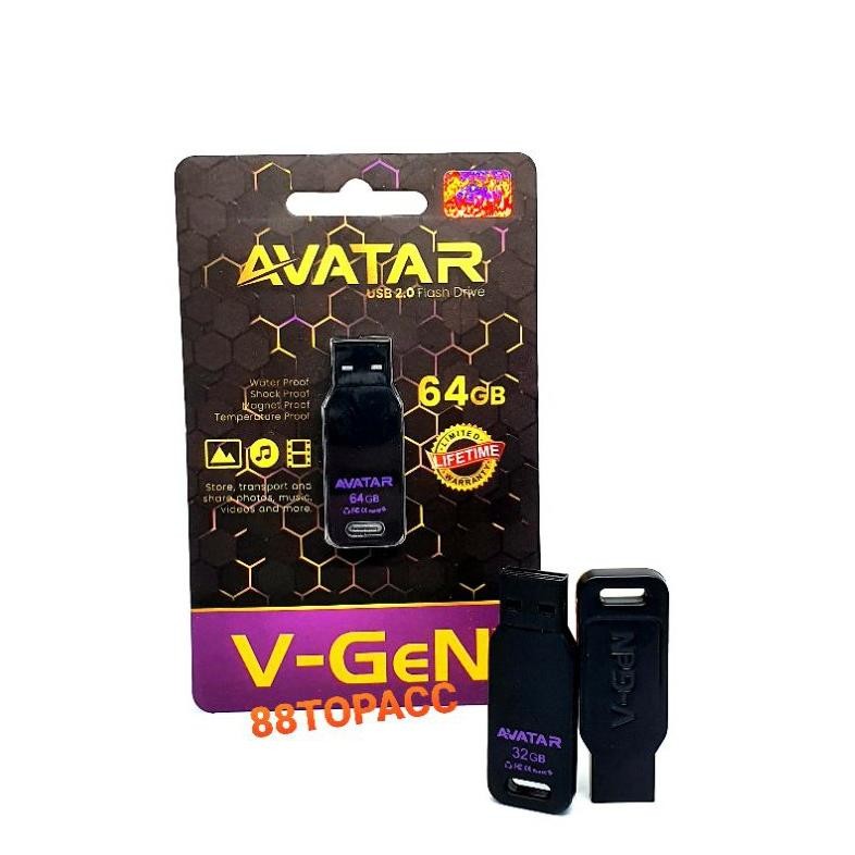 Flashdisk Vgen Avatar 8GB 16GB 32GB 64GB 128GB / USB Flashdisk V Gen Original / Flash Disk V-gen
