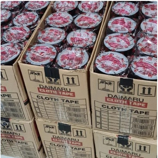 

CLOTH TAPE LAKBAN KAIN JILID HITAM DAIMARU 1,5 INCH 36MM X 12M 1 DUS ISI 80 ROLL