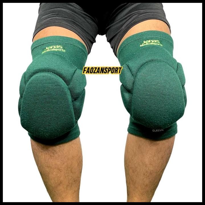 Terlaris Kneepad Futsal Jonas V2 Knee Pad Original Pelindung Deker Lutut Kiper Warna Hitam Putih Bir