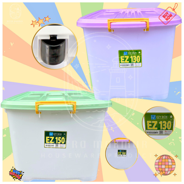 PROMO Promo Container Box Ezy Clear Kontainer Box Ezy Warna 130 150 Liter