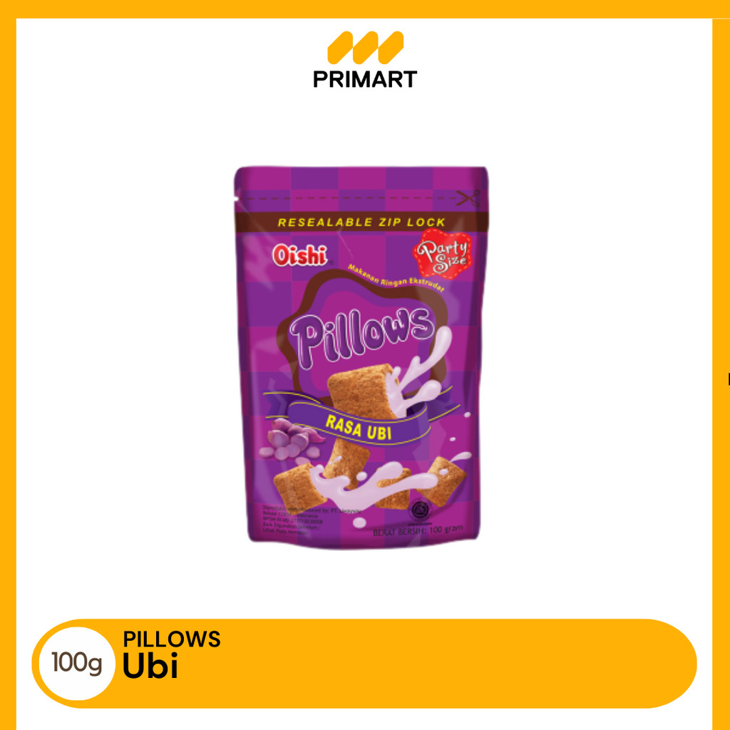 

Oishi Pillows Rasa Ubi Party Size 100gr