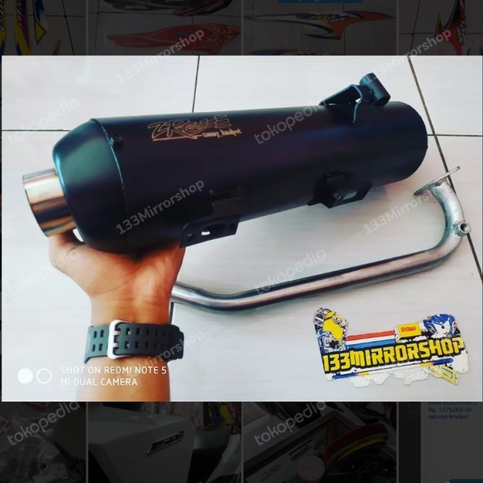 knalpot copy CMS by ZRC PCX 160 New leher Stanlis ukuran 26