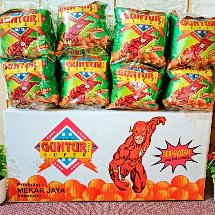 

Snack Chiki Guntur Super Hero Isi 40 Pcs Berhadiah Per karton