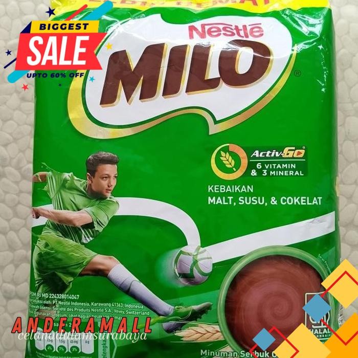 

NESTLE MILO ACTIVE GO KEMASAN JUMBO 1KG MILO ACTIVE-GO 990GR KUALITAS PRODUK TERBAIK