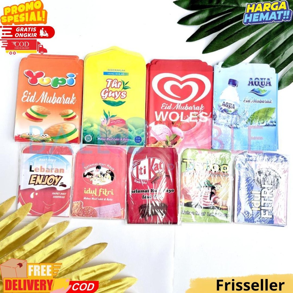 

10Pc Amplop Lebaran Kecil,Medium Dan Besar Motif Karakter Untuk Thr Isi 10Pc D Ramadhan Sale