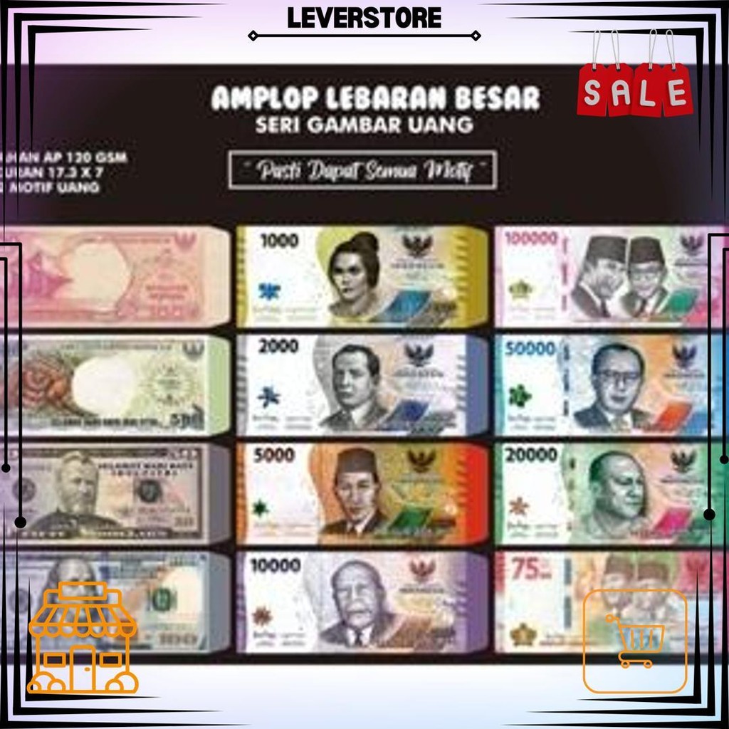 

Amplop Lebaran Motif Uang Bahan Tebal Premium Bebas Pilih Motif - Isi 10 D Gratis Ongkir