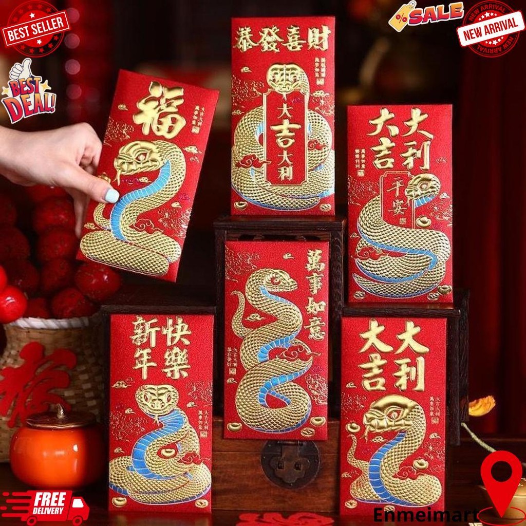 

Angpao Imlek 2025 Panjang Sincia Tahun Shio Ular Snake Fu | Amplop Angpau Gold Red Envelope Hongbao Lucu Imlek 3D Long Pendek Merah Emas Chinese New Year Tahun Baru Sincia Grosir Termurah D Ramadhan Sale