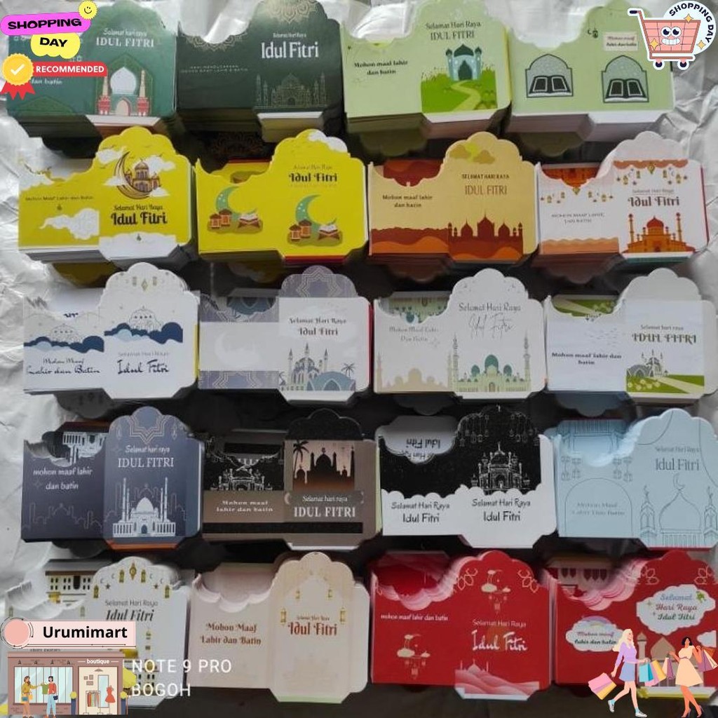 

[ 1Kg Isi 1000 Lembar]Amplop Lebaran Ukuran Medium 7X11,5 (Bisa Cod) D Termurah