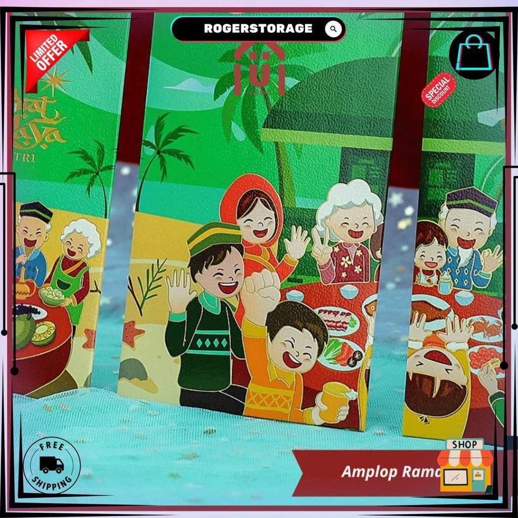

Uniso - Amplop Ramadhan Lebaran Amplop Uang Edisi Hari Raya Idul Fitri Motif Karakter Lucu D Sale