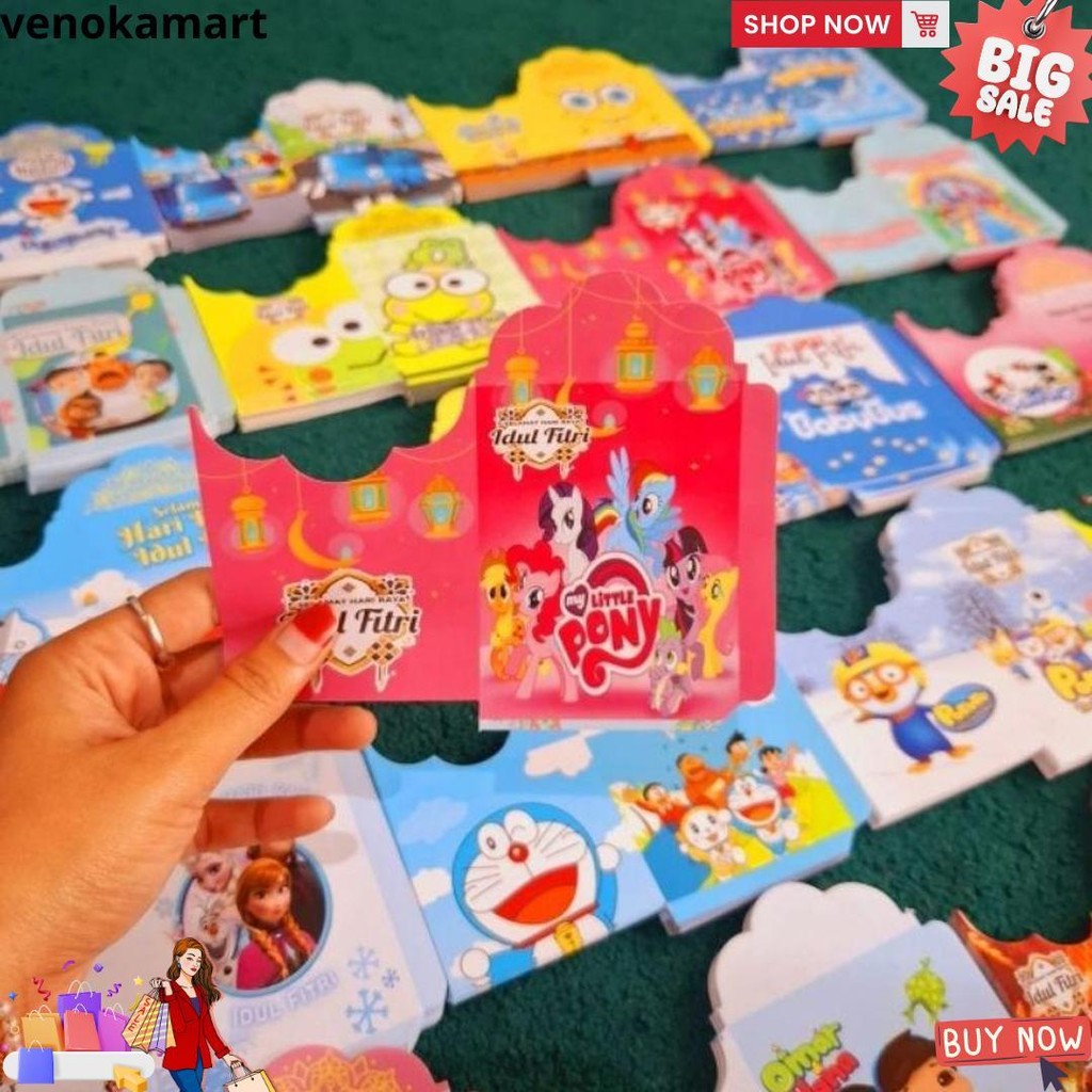 

1000 Lembar Amplop Medium Karakter Lengkung Terbaru D Best Seller