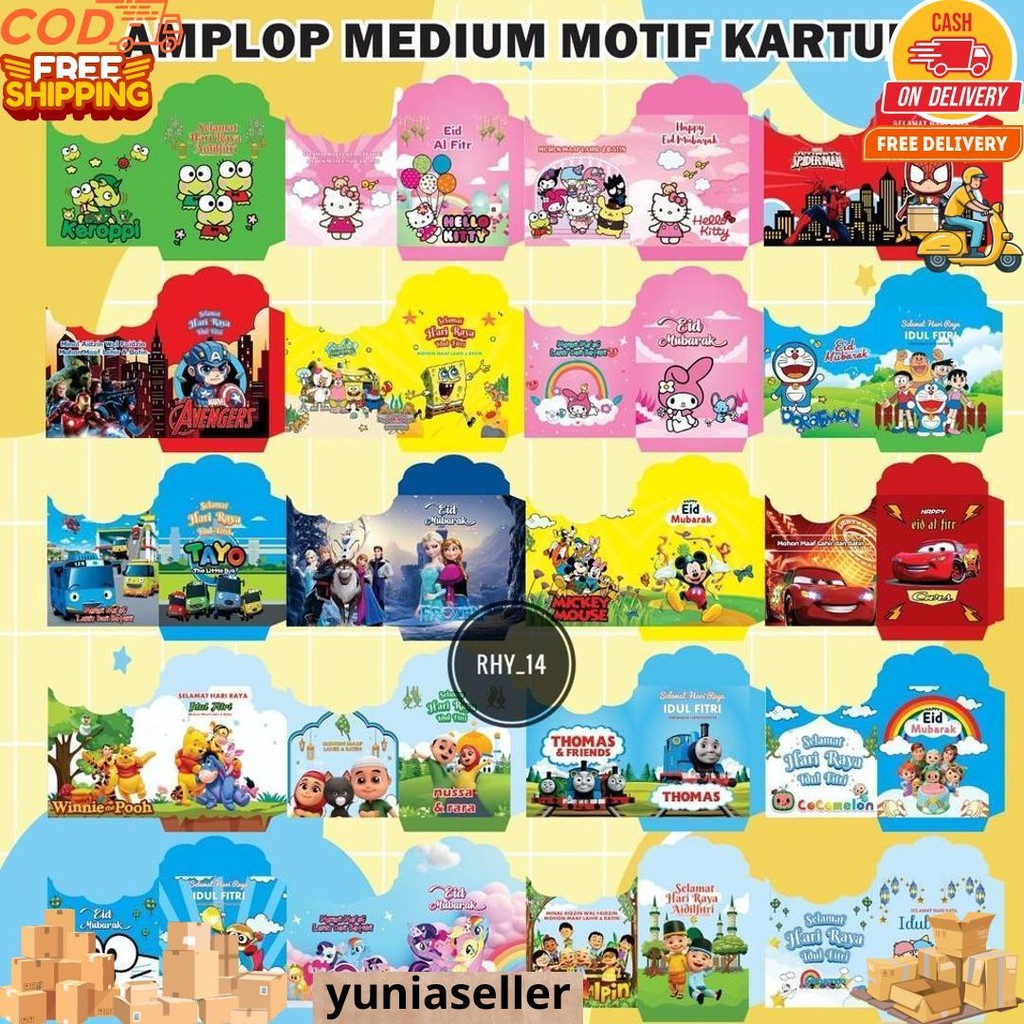 

Paket 50 Pcs Amplop Lebaran 2025 | Amplop Motif Snack D Terlaris