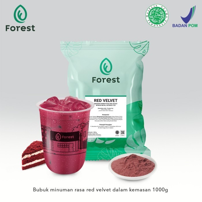 

Bubuk numan RED VELVET Powder - FOREST Bubble Drink - numan
