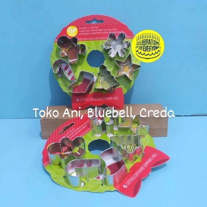 

SIAP KIRIM WILTON COOKIE CUTTER MINI IN WREATH 6PCS