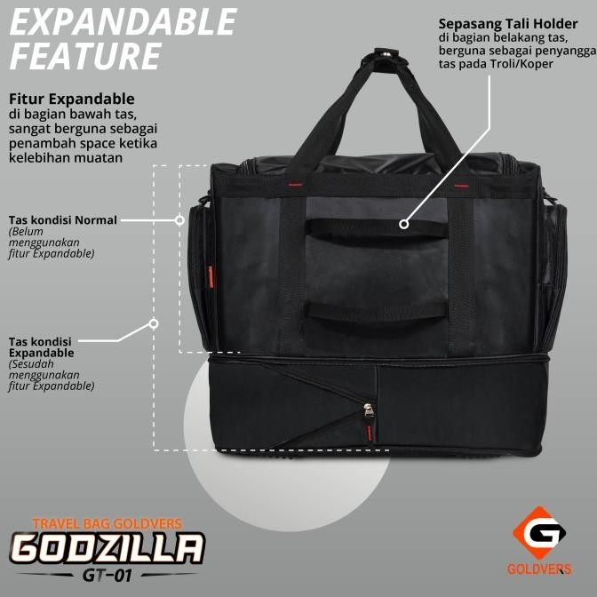Murah Goldies Bags - Tas Travel Terbaru Tas Pakaian Travelbag Jumbo Goldvers