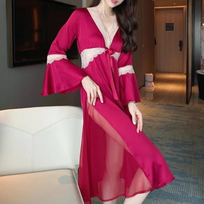 

Baju Tidur Wanita-Dress-Daster-Lingerie Satin 045Ut Original