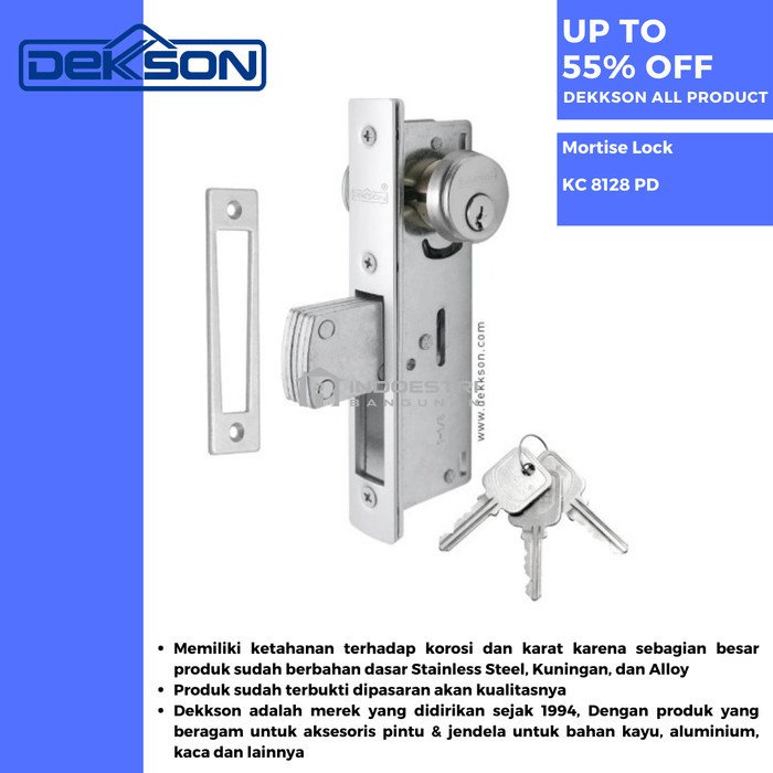 Kunci Pintu Aluminium Dekkson KC 8128 PD / Aluminium Lock Dekkson