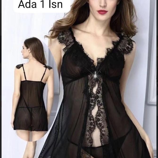 

Lingerie Sexy Hot Transparan Import Premium Piyama Setelan Chiffon Original