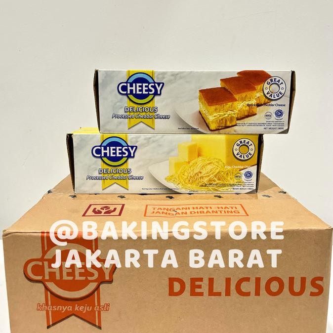 

SIAP KIRIM CHEESY DELICIOUS PROCESSED FILLED CHEESE 1,9 KG | KEJU CHEDDAR 1900 GR