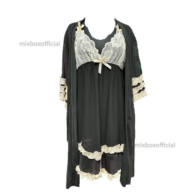 

Mixbox Kimono 2 In 1 Lingerie Dress Trawang Ld 130 Jumbo - Josephine Original