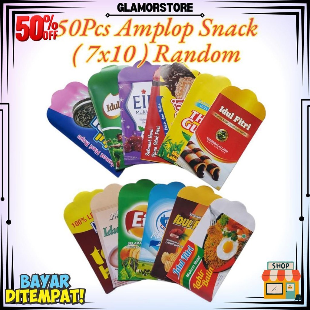 

Amplop Lebaran 50 Lembar Motif Lucu Random D Cod