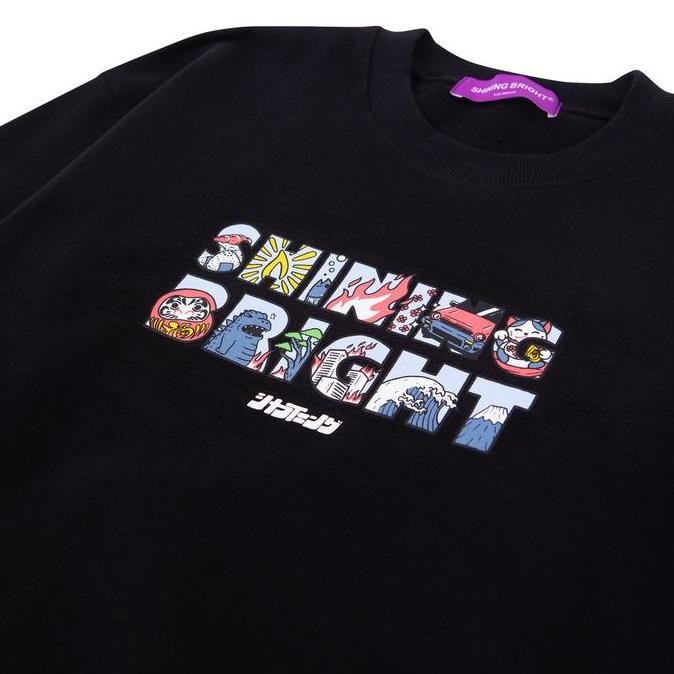 Sale Shining Bright Domestic Crewneck - Black