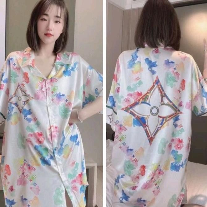 

Lingerie Piyama Kimono Kemeja Sexy Satin Import Premium Original