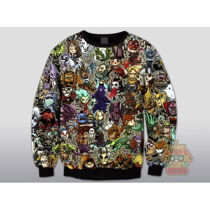 Murah Sweater Dota 2/ Jaket Dota 2 Fullcolor