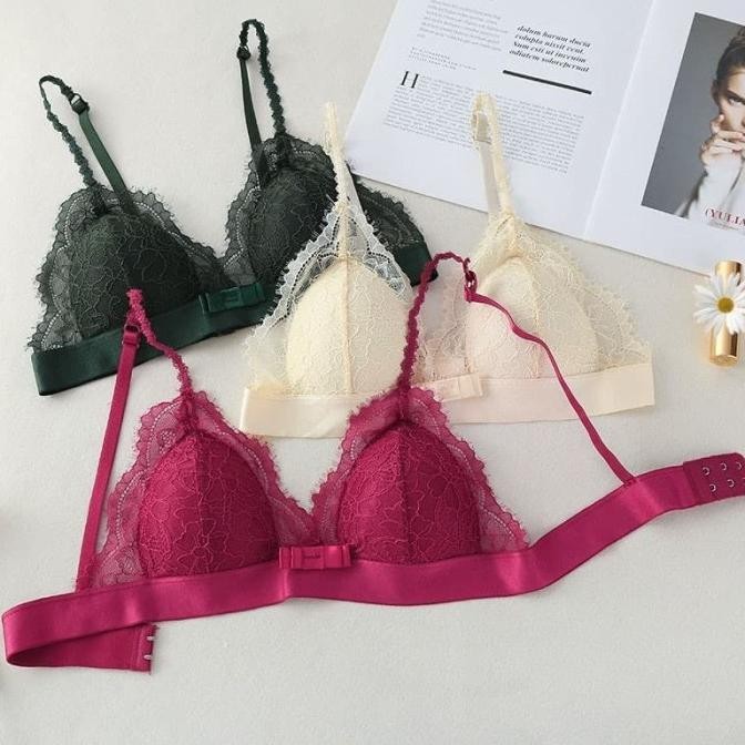 

Lisa Bralette Bh Tanpa Kawat Crop Top Bikini Lingerie Sexy Busa Bra Original