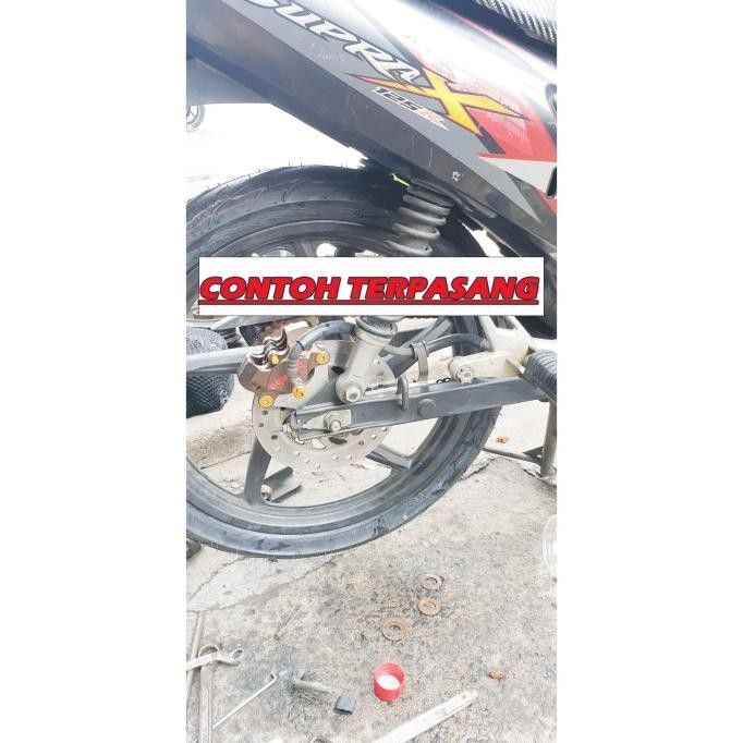 Hot Sale, Breket Kaliper 2P Belakang Honda Supra X125Dd Bahan Aluminium Full Cnc