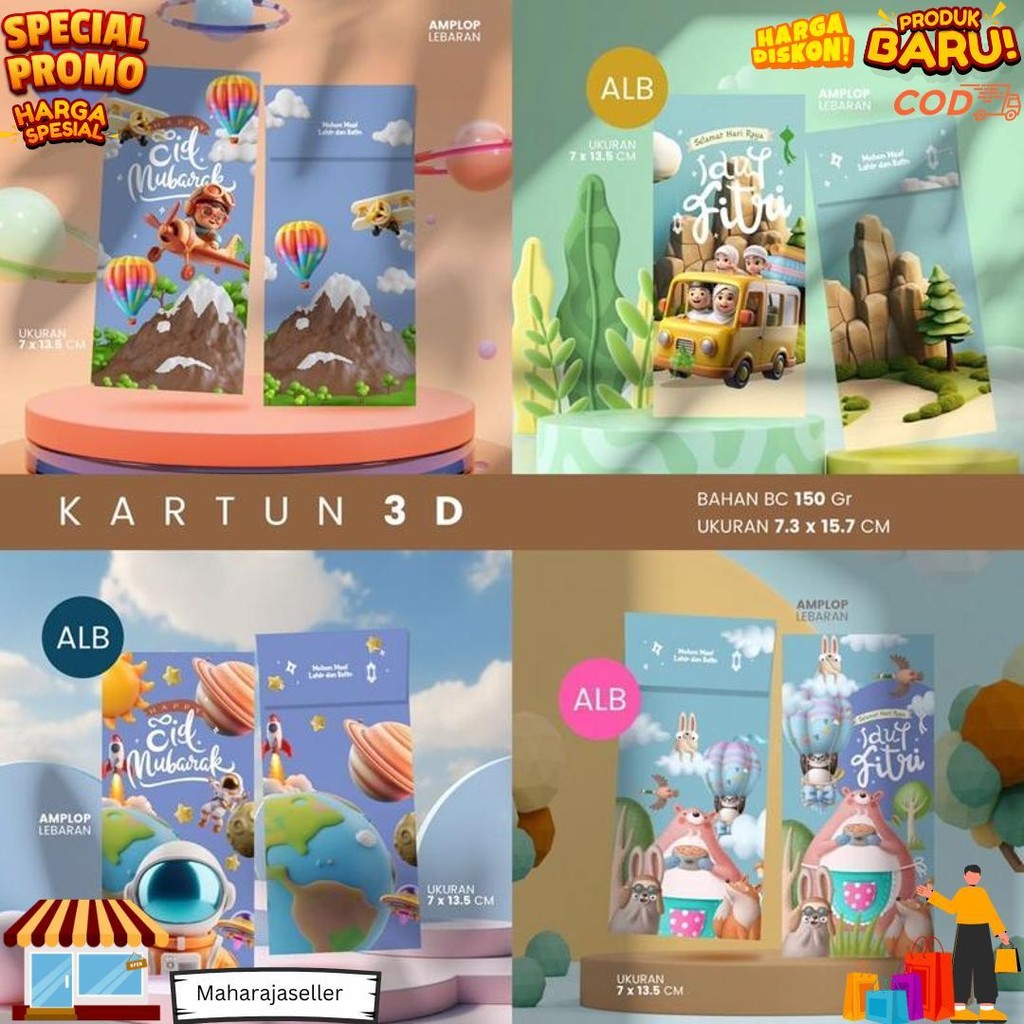 

Amplop Lebaran Premium (Isi 100Pcs) | Bahan 150 Gsm | Isi 4 Desain (Sesuai Tema) D Cod