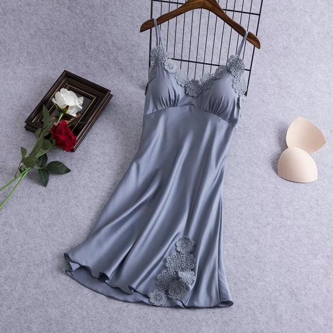 

Sharon - Gaun Malam Premium / Nightgown Premium / Gaun Lingerie Cantik Dress Lembut Original