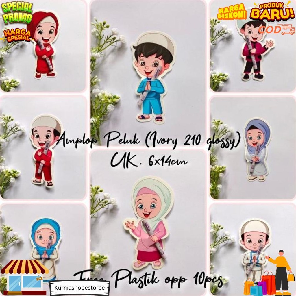 

(10Pcs) Amplop Peluk Terbaru // Free Opp D Gratis Ongkir