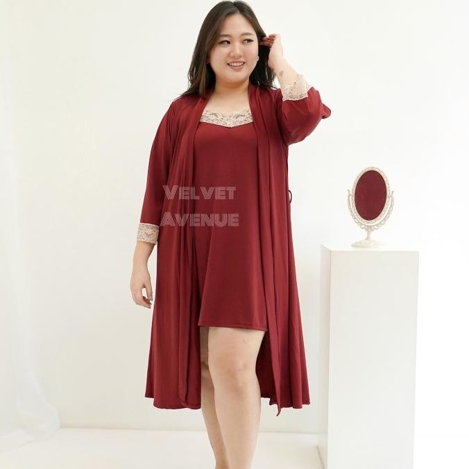 

Baju Tidur Daster Cantik Kimono Palmira Silk Sleepwear Set Lingerie Hq Original